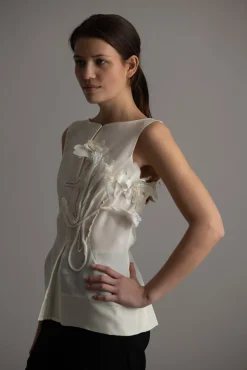 Topp - Tami-Atelier Silk Wool Twill