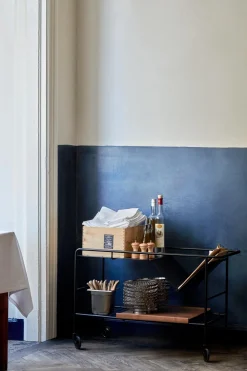 Trillebord - Alima Trolley NDS1 Matt Sort/Lakkert Valnøtt