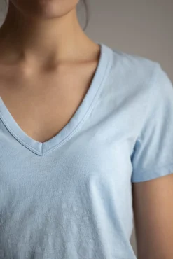 T-skjorte - Slub Vee Raindrop