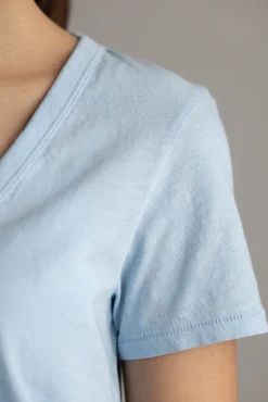 T-skjorte - Slub Vee Raindrop