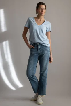 T-skjorte - Slub Vee Raindrop