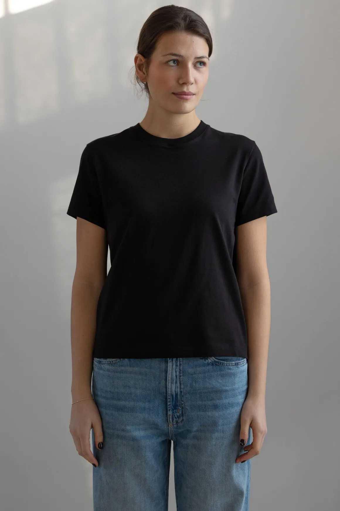 T-skjorte - S/S Crew NK Tee Black