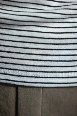 T-skjorte - Striped Elbow SLV Crew