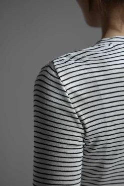 T-skjorte - Striped Elbow SLV Crew