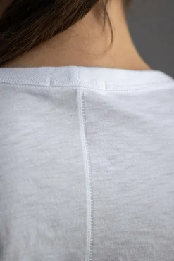 T-Skjorte - The Slub Vee Bright White