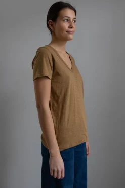 T-Skjorte - The Slub Vee Khaki