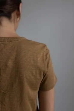 T-Skjorte - The Slub Vee Khaki