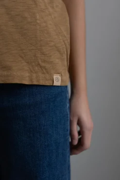 T-Skjorte - The Slub Vee Khaki