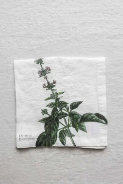 Tøyserviett - Aromatic Herbs 45x45cm Basilikum