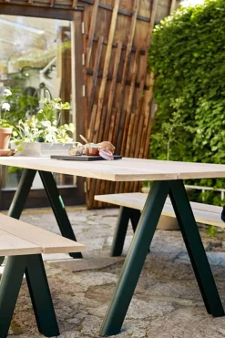 Utebord - Overlap 220x90xh74cm Hunter Green