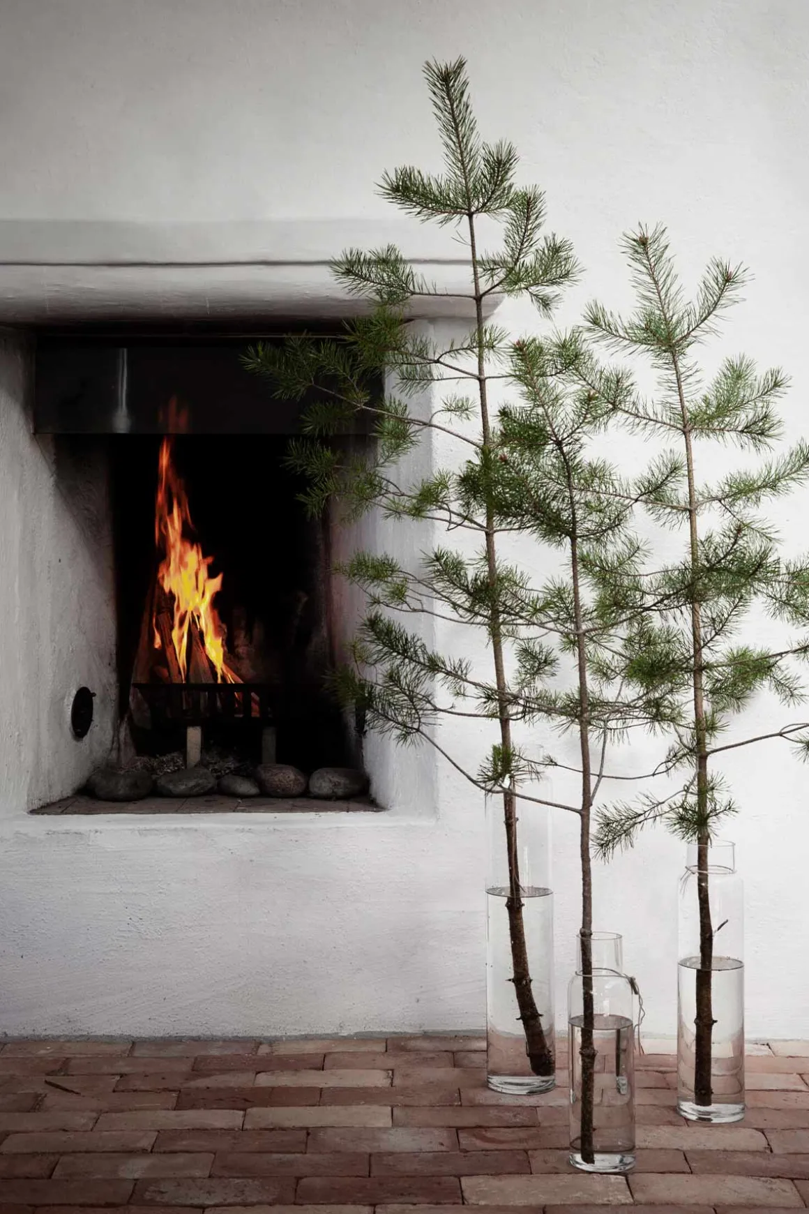 Vase - Glass H34cm Klar