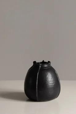 Vase - Graine H17cm Noir Mat