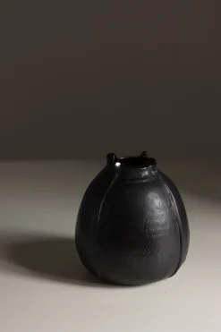 Vase - Graine H17cm Noir Mat
