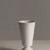 Vase - H21,5cm Naturhvit