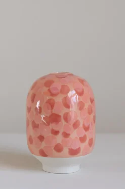 Vase - Plum Peachy Dots