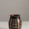 Vase - Rathka Brown Checks