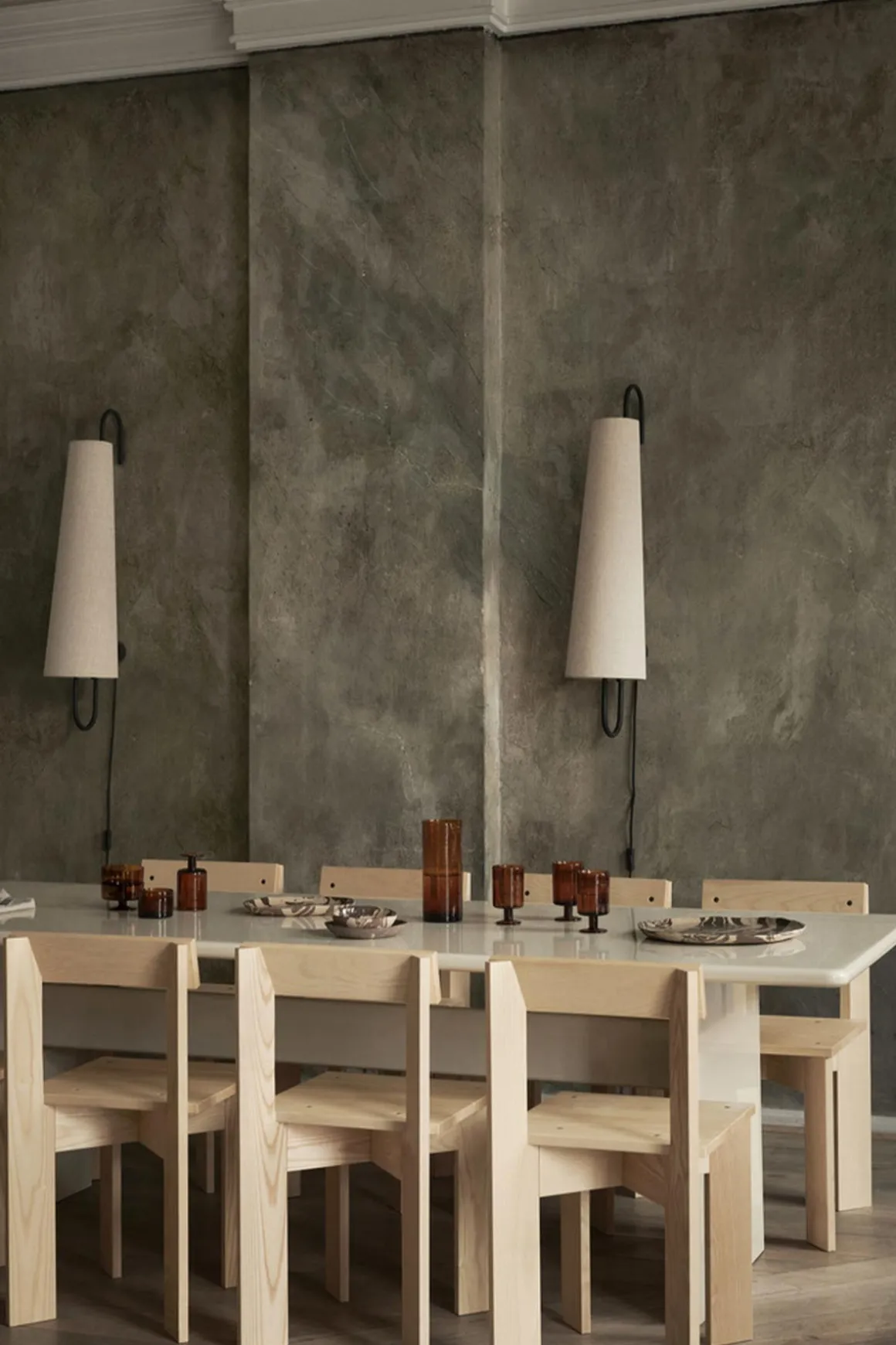 Vegglampe - Ancora Wall Lamp 100 Black/Natural