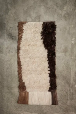 Veggteppe - Edge Wall Rug Off-white/Coffee