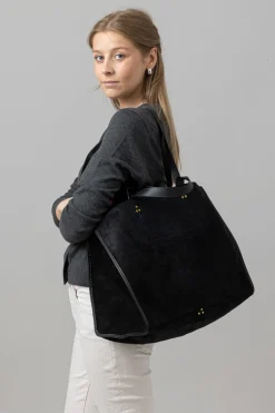 Veske - Leon L Noir Split Suede