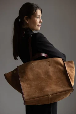 Veske - Leon L Tabac Split Suede