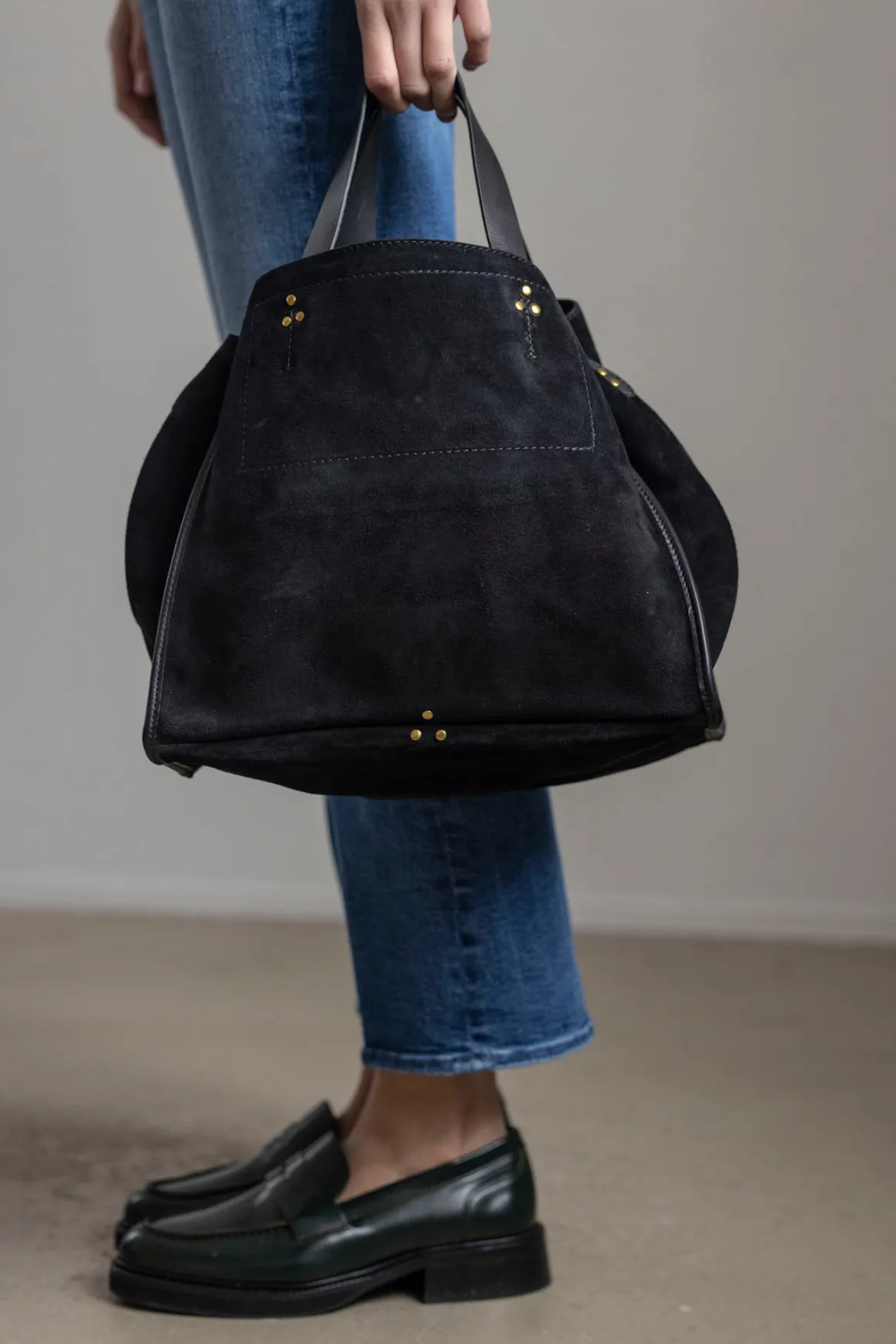 Veske - Leon M Noir Split Suede