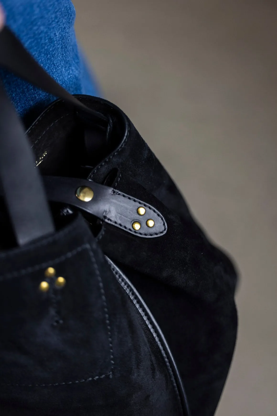 Veske - Leon M Noir Split Suede