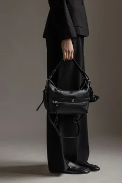 Veske - Lucky Hobo Buffalo Noir Silver