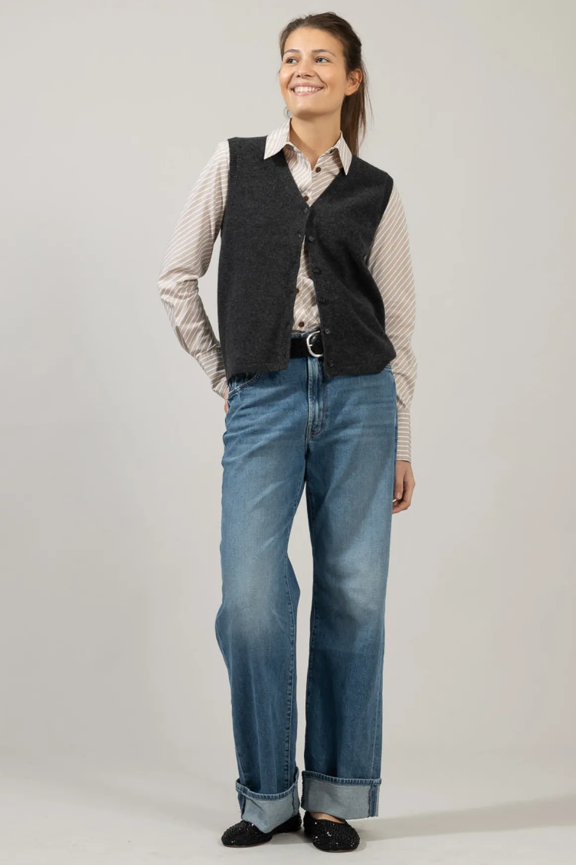 Vest - Charles Charcoal Grey