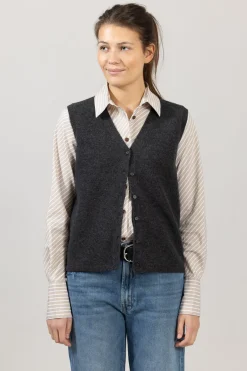 Vest - Charles Charcoal Grey