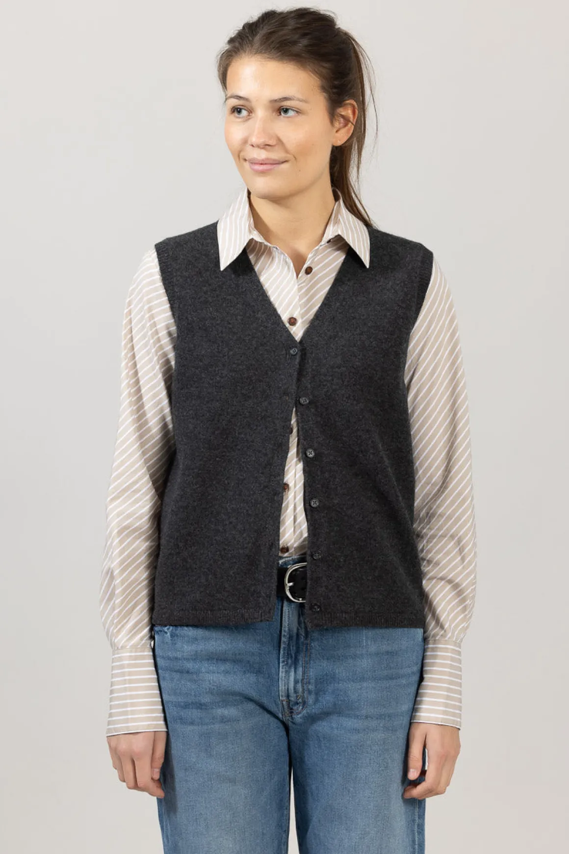 Vest - Charles Charcoal Grey