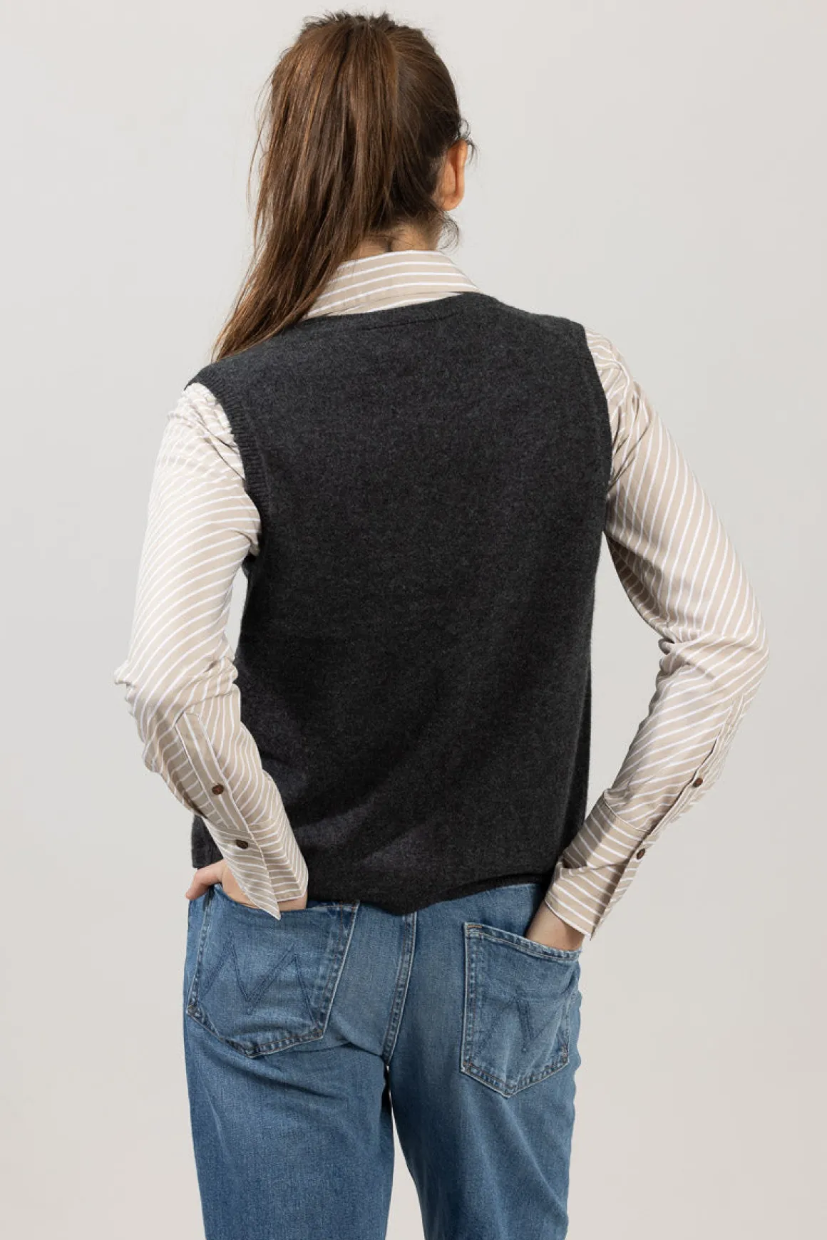 Vest - Charles Charcoal Grey